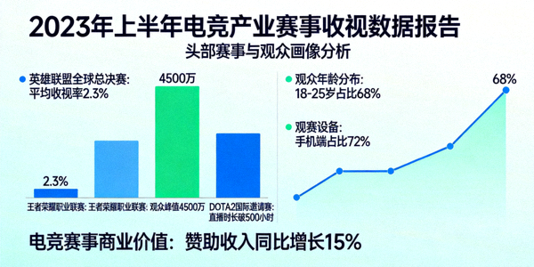 2023年上半年电竞产业赛事收视数据报告新闻图片